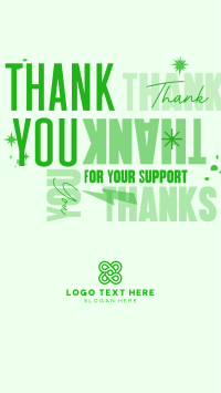 Playful Thank You TikTok Video Design