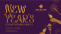 New Year Countdown Facebook Event Cover Design
