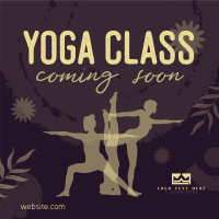 Yoga Class Coming Soon Instagram Post Design
