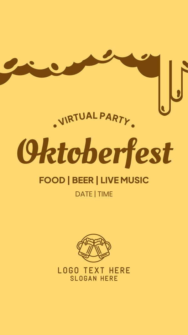 Virtual Oktoberfest Facebook Story Design Image Preview