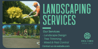 Landscaping Services Twitter post Image Preview