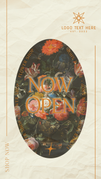 Flower Shop Open Now Facebook Story Design