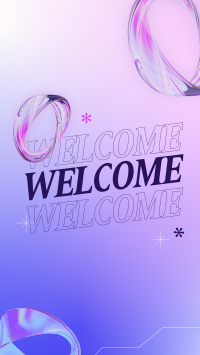 Abstract Welcome Page TikTok Video Image Preview