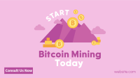Bitcoin Mountain Facebook Event Cover Design