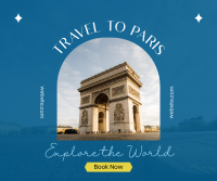 Travel to Paris Facebook Post Design