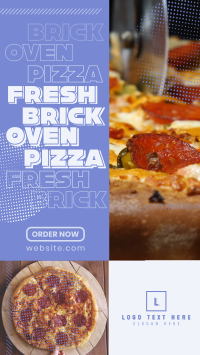 Yummy Brick Oven Pizza Instagram Story Design