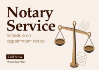 Professional Notary Services Postcard Image Preview