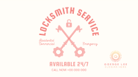 Vintage Locksmith Facebook Event Cover Design