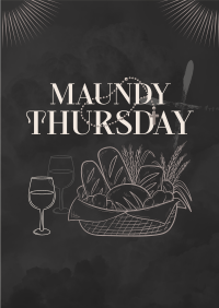 Maundy Thursday Supper Poster Design
