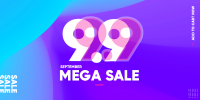 9.9 Mega Sale Twitter post Image Preview