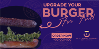 Free Burger Upgrade Twitter post Image Preview