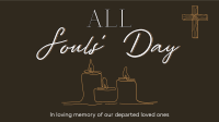 Soul's Day Candle Facebook Event Cover Design