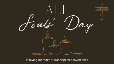 Soul's Day Candle Facebook event cover Image Preview