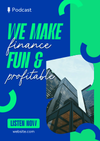 Quirky Finance Broadcast Poster Image Preview