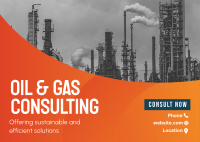 Oil and Gas Business Postcard Design