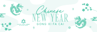 Lunar New Year Dragon Twitter header (cover) Image Preview