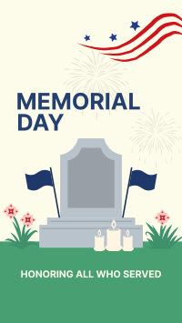 Memorial Day Tombstone Instagram story Image Preview