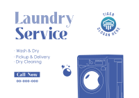 Laundry Service Postcard Image Preview