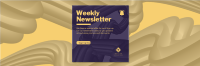 Dynamic Weekly Newsletter Twitter header (cover) Image Preview