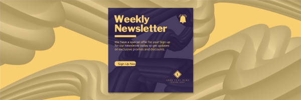 Dynamic Weekly Newsletter Twitter Header Design Image Preview