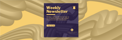 Dynamic Weekly Newsletter Twitter header (cover) Image Preview