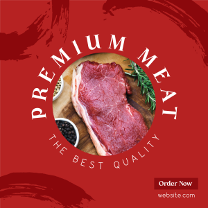 Premium Meat Instagram post Image Preview