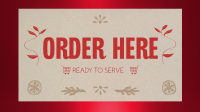 Organic Minimalist Order Here Animation Preview