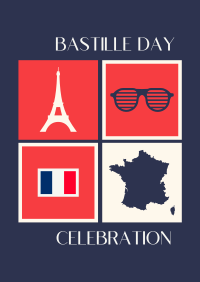 Tiled Bastille Day Poster Image Preview