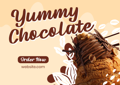 Chocolate Cupcake Postcard Image Preview