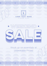 Agnostic Weekend Sale Poster Design