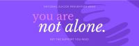 Suicide Prevention Support Group Twitter Header Design