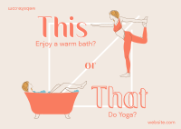 This or That Wellness Postcard Design