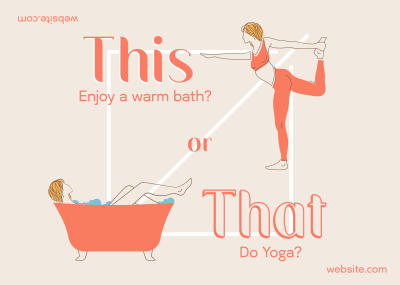 This or That Wellness Postcard Image Preview