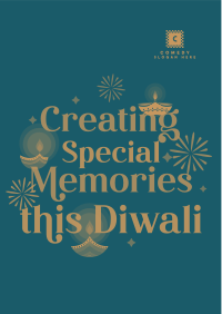 Diya Diwali Wishes Flyer Image Preview