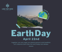 Earth Ripped Paper Facebook Post Preview