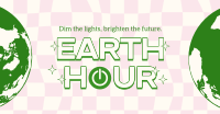 Earth Hour Retro Facebook Ad Design