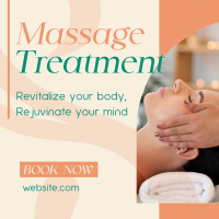 Simple Massage Treatment Linkedin Post Image Preview