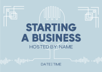 Simple Business Podcast Postcard Image Preview