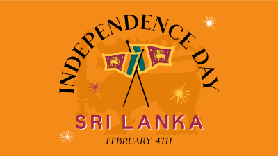 Sri Lanka Independence Badge Facebook event cover Image Preview