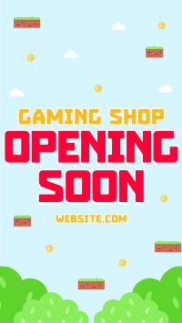 Game Shop Opening Instagram Story Design