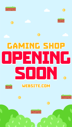 Game Shop Opening Instagram story Image Preview
