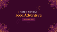 Taste of the World YouTube Banner Design