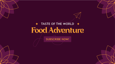 Taste of the World YouTube cover (channel art) Image Preview