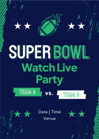 Football Watch Party Poster Design