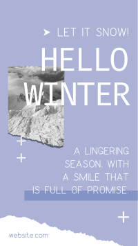 Hello Winter TikTok Video Image Preview