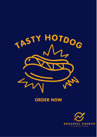 Tasty Hotdog Flyer Design