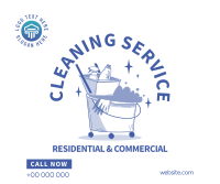 House Cleaning Professionals Facebook Post Design