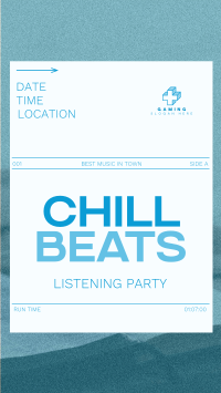 Minimal Chill Music Listening Party Facebook story Image Preview