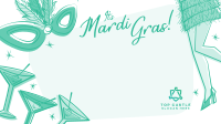 Flapper Mardi Gras Zoom background Image Preview