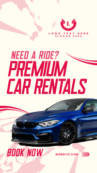 Premium Car Rentals Instagram reel Image Preview